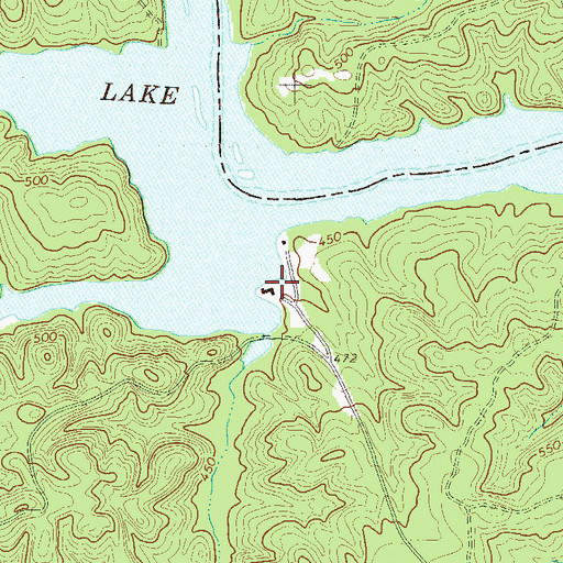 Topographic Map of Donaldson Air Force Base Recreation Area, SC