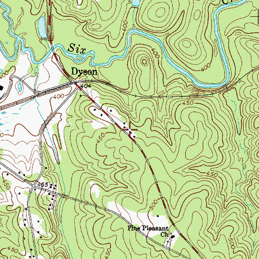Topographic Map of Pentecostal Mission (historical), SC