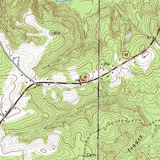 Topographic Map of Church of God, SC