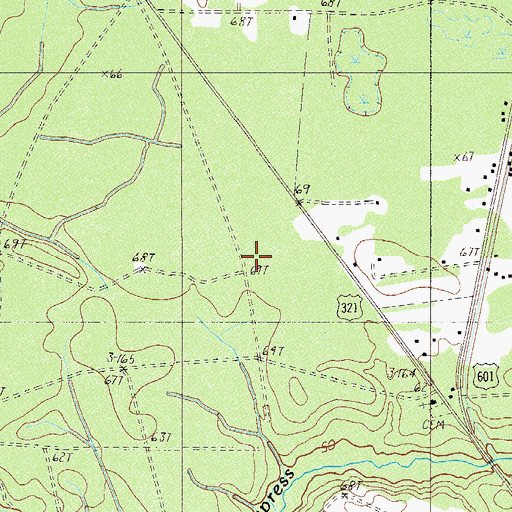 Topographic Map of Antioch School (historical), SC