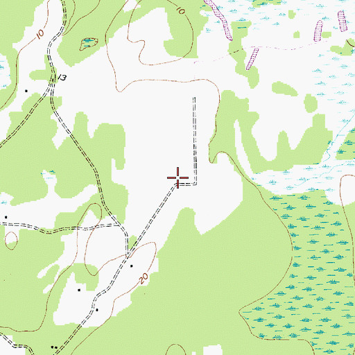 Topographic Map of Bellinger Hill School (historical), SC