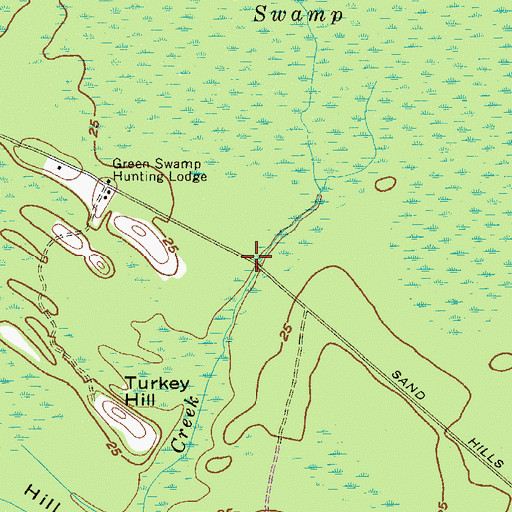 Topographic Map of Cypress Creek Bridge, SC