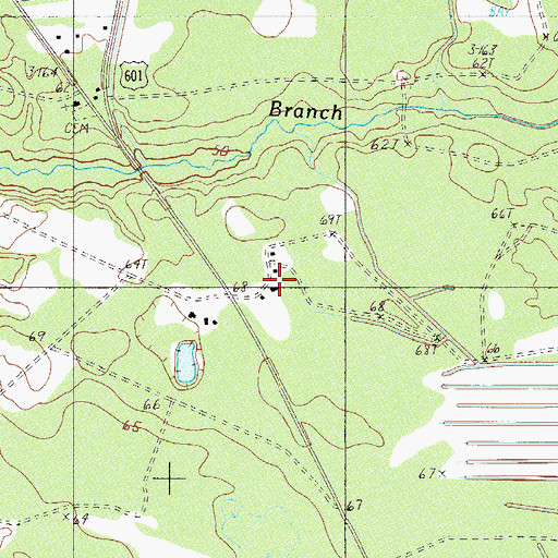 Topographic Map of Cypress Plantation, SC