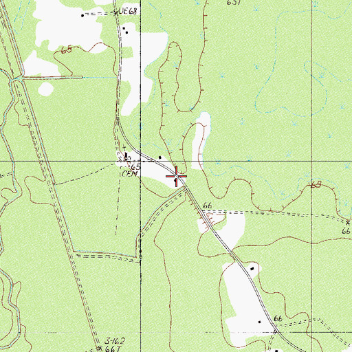 Topographic Map of Cypress School (historical), SC