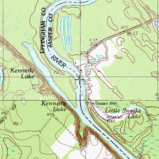 Topographic Map of Dupies Ferry (historical), SC