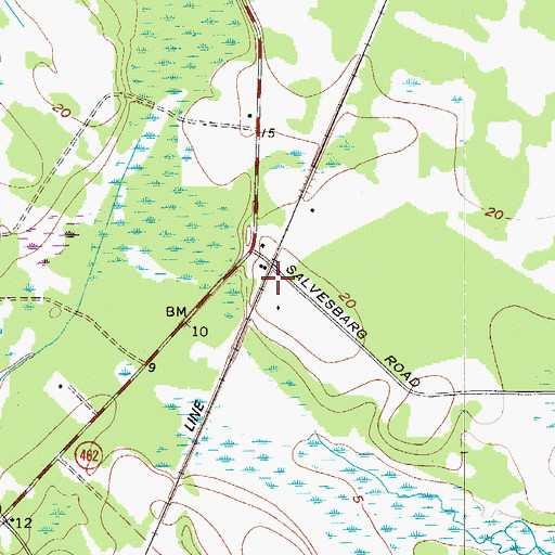 Topographic Map of Good Hope School (historical), SC