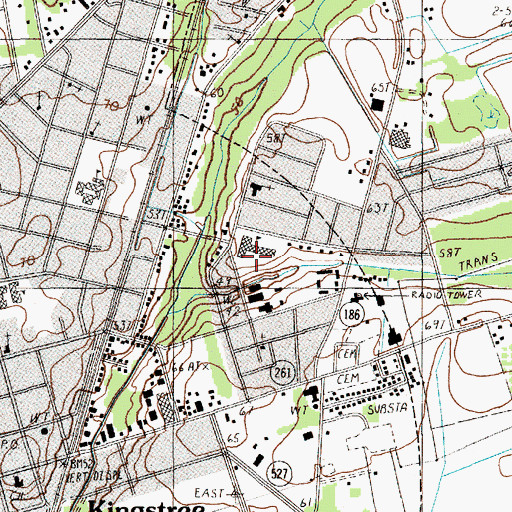 Topographic Map of W M Anderson Primary School, SC