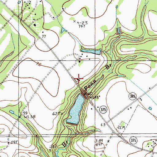 Topographic Map of Bethel Church, SC
