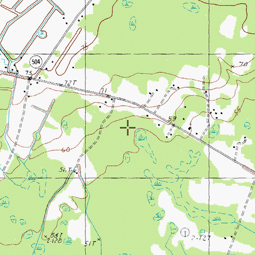 Topographic Map of Bethesda Church, SC
