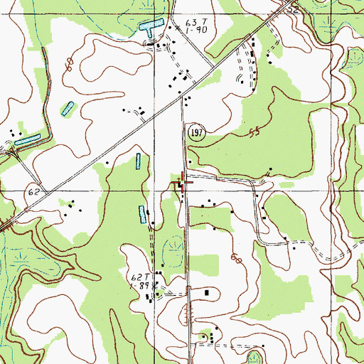 Topographic Map of Bethlehem Church, SC