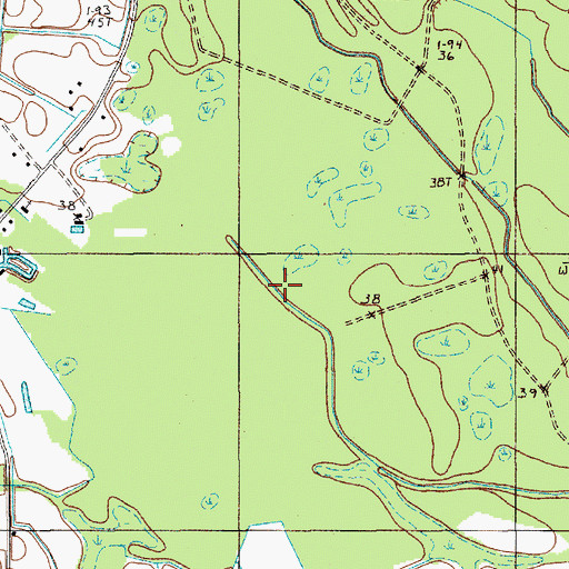Topographic Map of Big Bay, SC