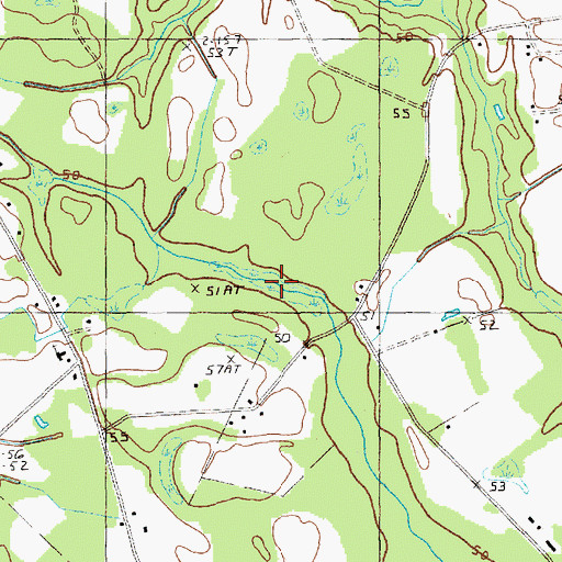 Topographic Map of Cow Head Bay, SC