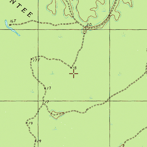 Topographic Map of Dog Creek Flats, SC
