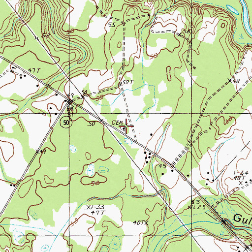 Topographic Map of Great Pleasant African Methodist Episcopal Church, SC