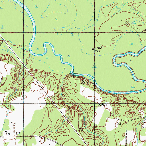 Topographic Map of Hicksons Ferry (historical), SC