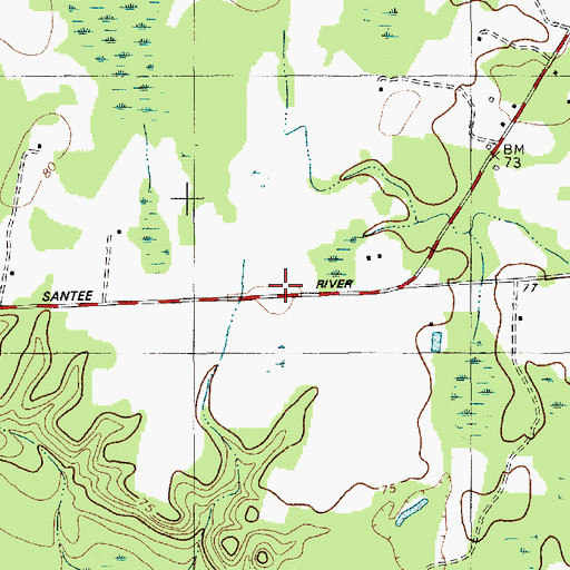 Topographic Map of Hunter School (historical), SC