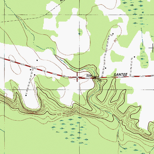 Topographic Map of Hunter School (historical), SC