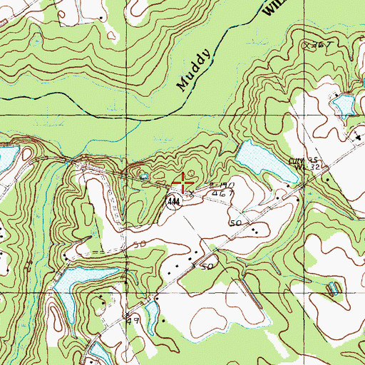 Topographic Map of Johnson Cemetery, SC