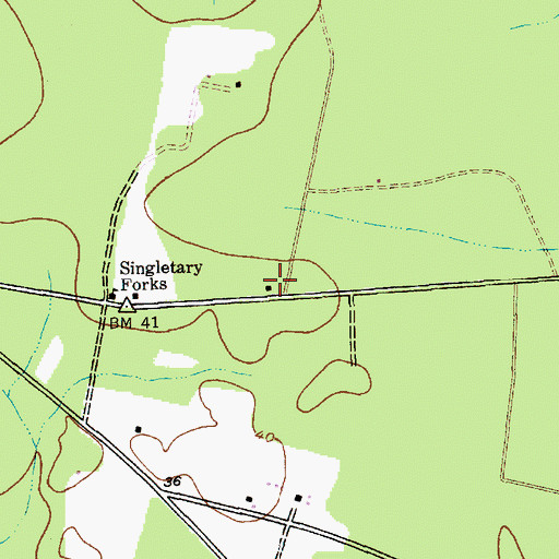 Topographic Map of Leneuds School (historical), SC