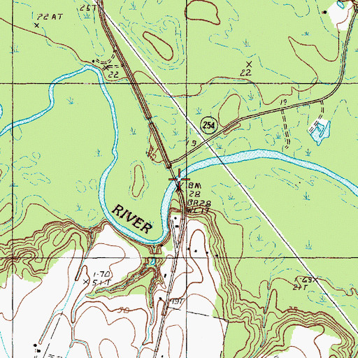 Topographic Map of Lower Crossing, SC