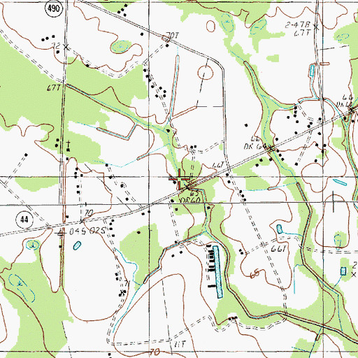 Topographic Map of Macedonia Church, SC