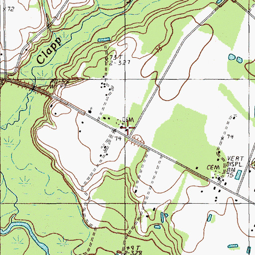 Topographic Map of Mary School (historical), SC