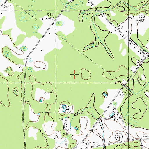 Topographic Map of McCants Bay, SC