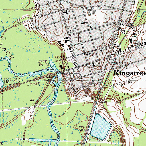 Topographic Map of Mount Zion United Methodist Church, SC
