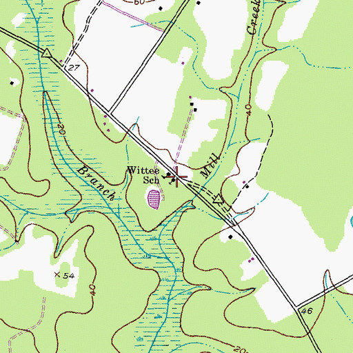 Topographic Map of Nazareth African Methodist Episcopal Church, SC