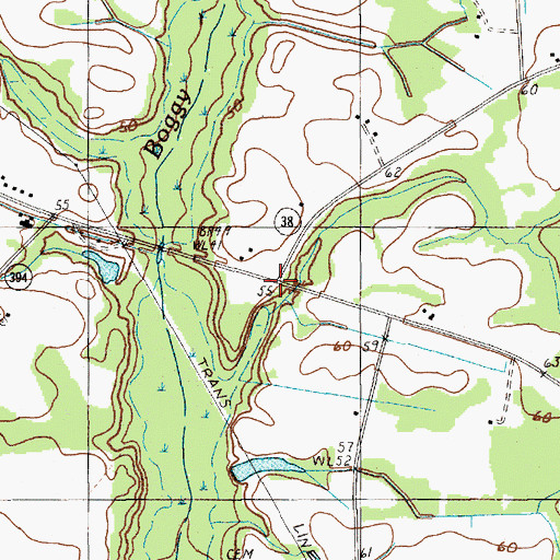 Topographic Map of Nexsen (historical), SC