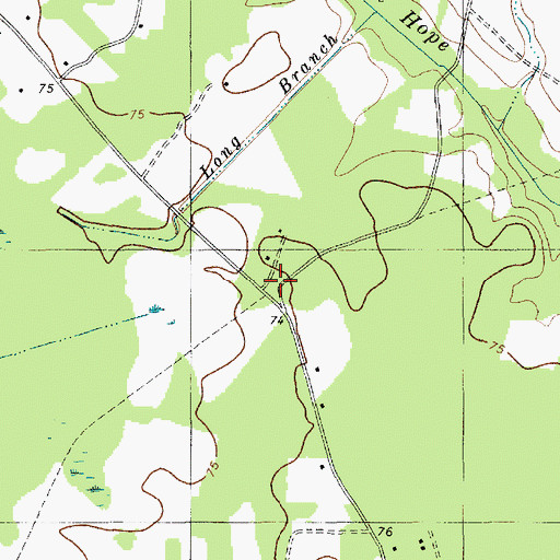 Topographic Map of Oak Grove Church (historical), SC