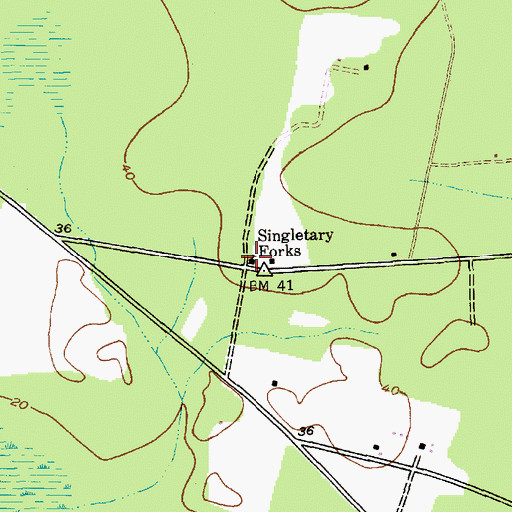 Topographic Map of Pine Grove School (historical), SC