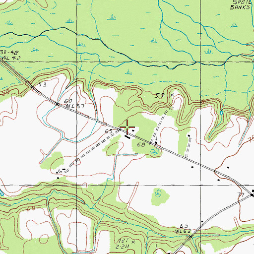 Topographic Map of Roper School (historical), SC