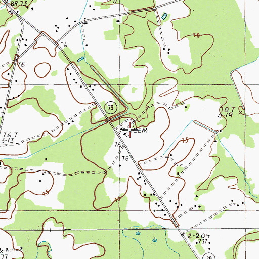 Topographic Map of Saint James Church, SC