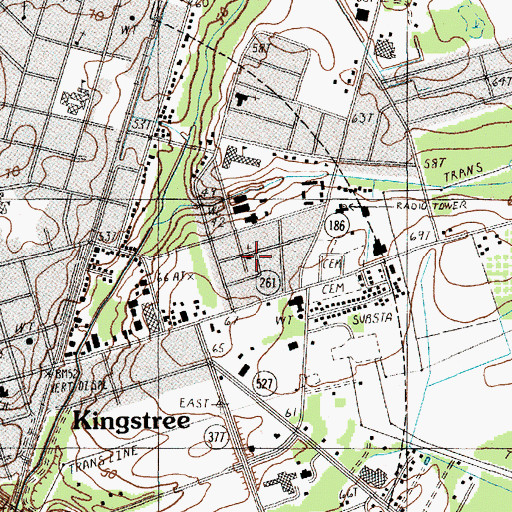 Topographic Map of Saint Johns Holiness Church, SC