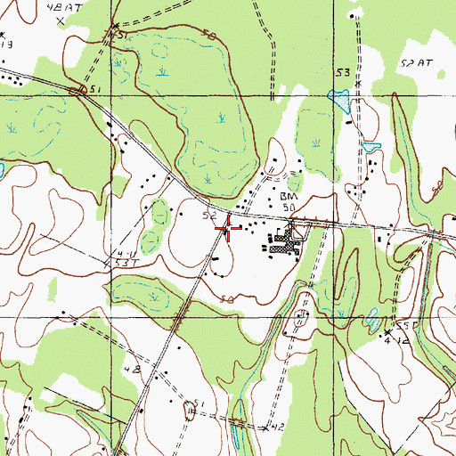 Topographic Map of Saint Marks Church, SC