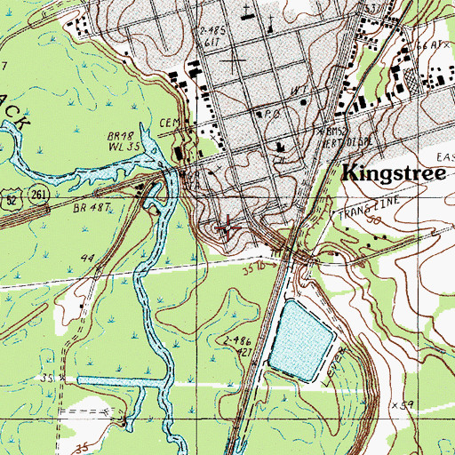 Topographic Map of Saint Marys Holiness Church, SC