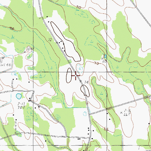 Topographic Map of Spring Branch School (historical), SC