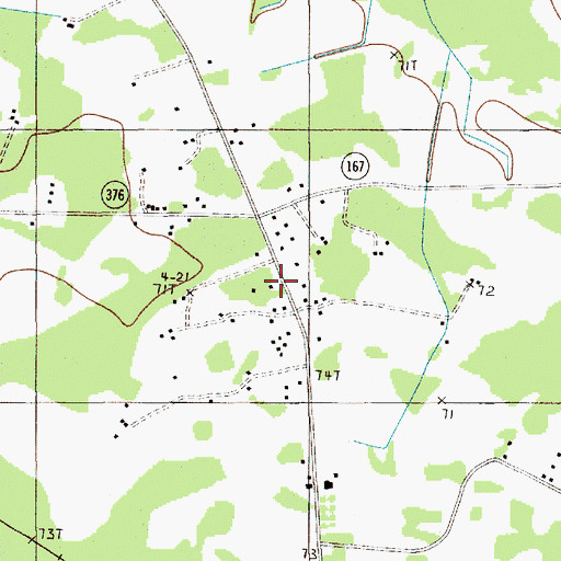 Topographic Map of Spring Hill Church (historical), SC