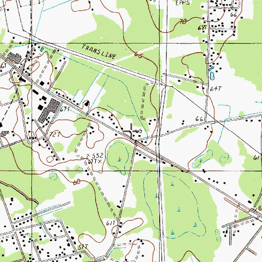 Topographic Map of Thomas School (historical), SC