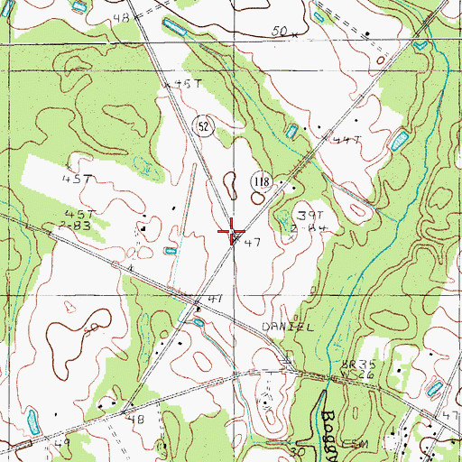 Topographic Map of Thompson School (historical), SC