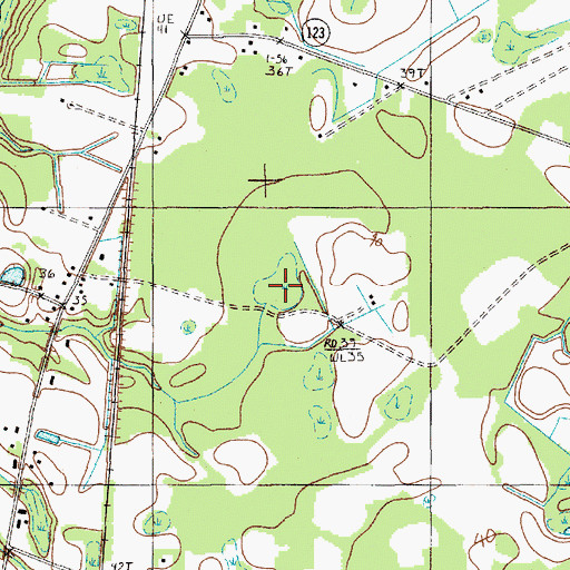 Topographic Map of Wildcat Bay, SC