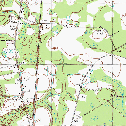 Topographic Map of Wolf Bay, SC