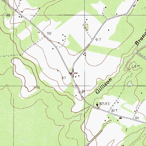 Topographic Map of Nazarene School (historical), SC