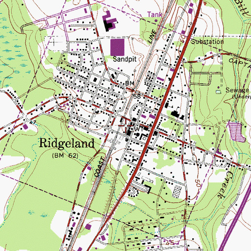 Topographic Map of Ridge Pointe Square, SC