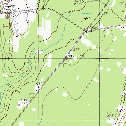 Topographic Map of Tallihassee Church, SC