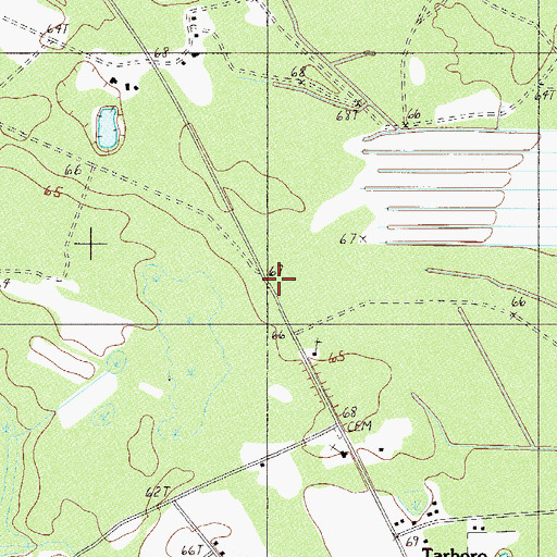 Topographic Map of Tarboro School (historical), SC