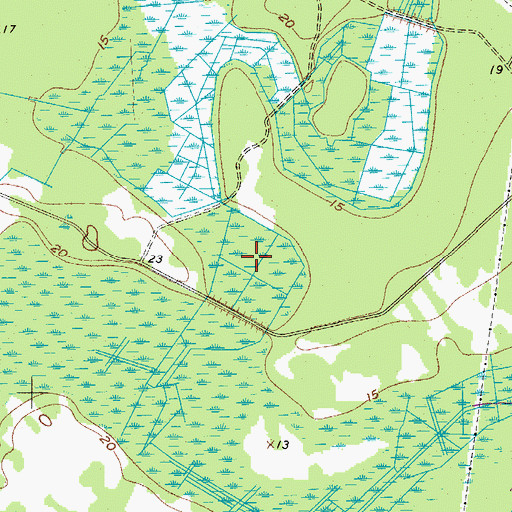 Topographic Map of Wellington Back Water, SC