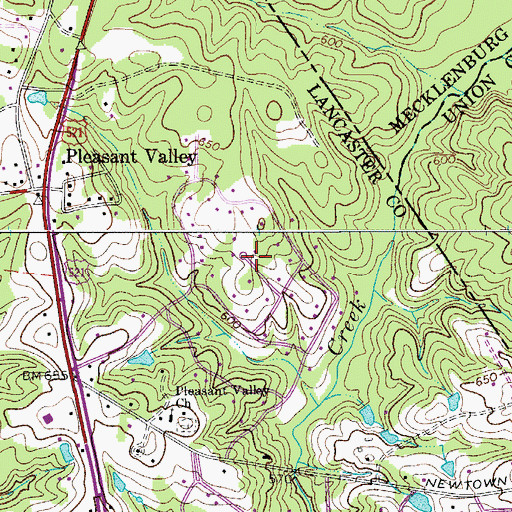Topographic Map of Black Horse Run, SC