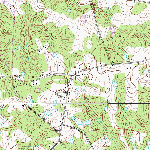 Topographic Map of Camp Creek School (historical), SC